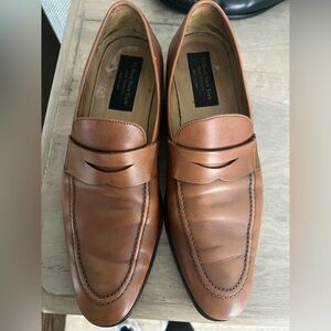 To Boot Tan Leather Slip-On Loafers